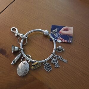 Teacher Charm Bracelet/Keyholder Made By Green Rhino